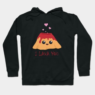 I Lava You Vulcano Hearts Hoodie